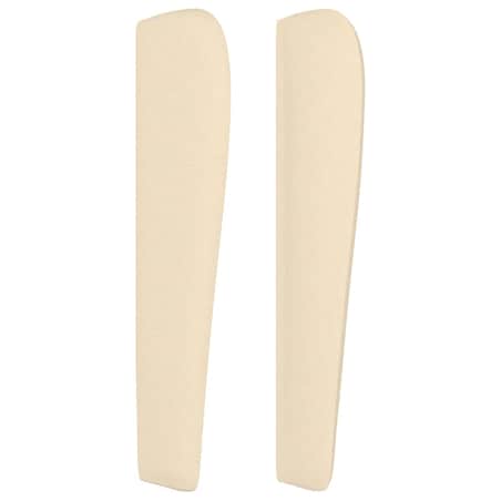 vidaXL Zagłówek uszak, kremowy, 163x23x118/128 cm, tkanina