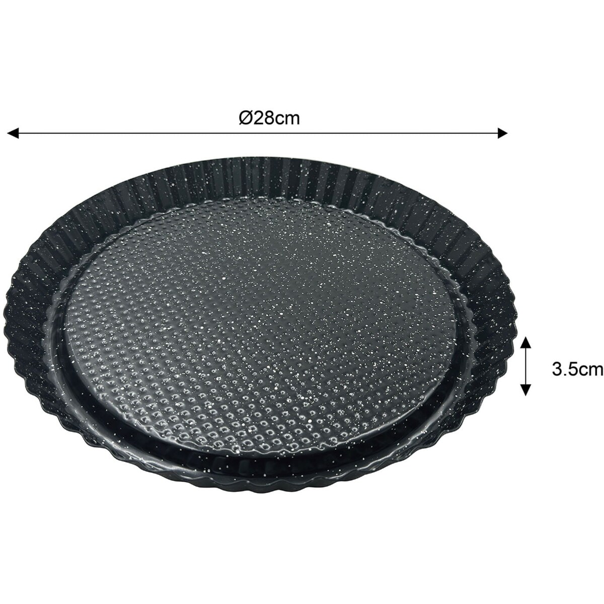 Forma do pieczenia ciasta tarty z powłoką nieprzywieralną 28x3.5cm KLAUSBERG
