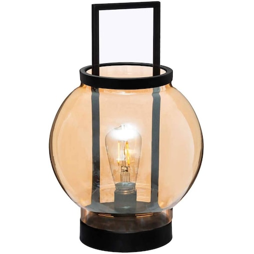 Lampa stołowa szklana LED, Ø 19 cm