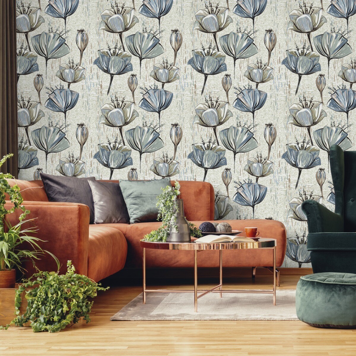 Tapeta Do Salonu TULIPANY Kwiaty w Stylu Vintage