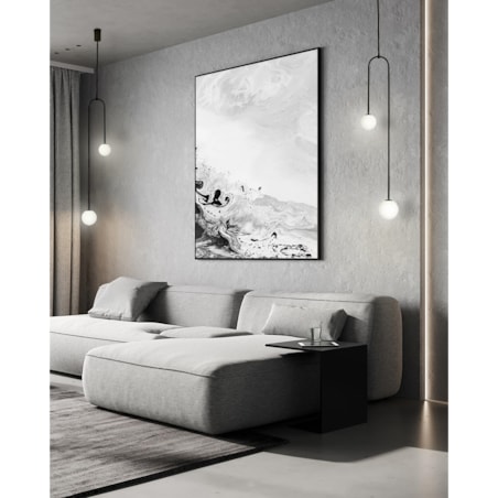 Lampa wisząca Low MSE010100261 szklane kule białe czarne