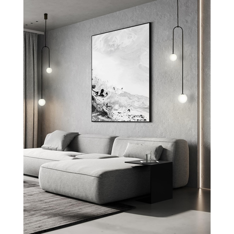 Lampa wisząca Low MSE010100261 szklane kule białe czarne