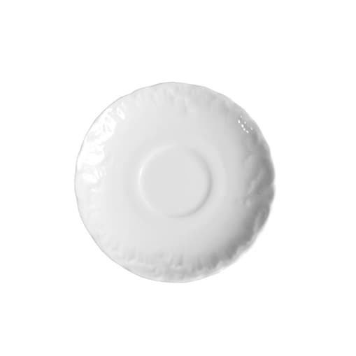 Spodek 12,5 cm Rococo Maria białe 0001