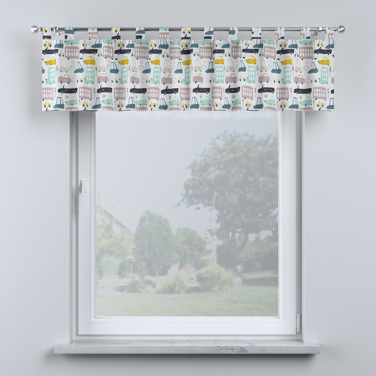 Lambrekin na szelkach 130x40 kolorowy