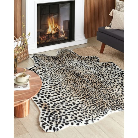 Dywan ze sztucznego futra OSSA Beżowy 150 x 200 cm