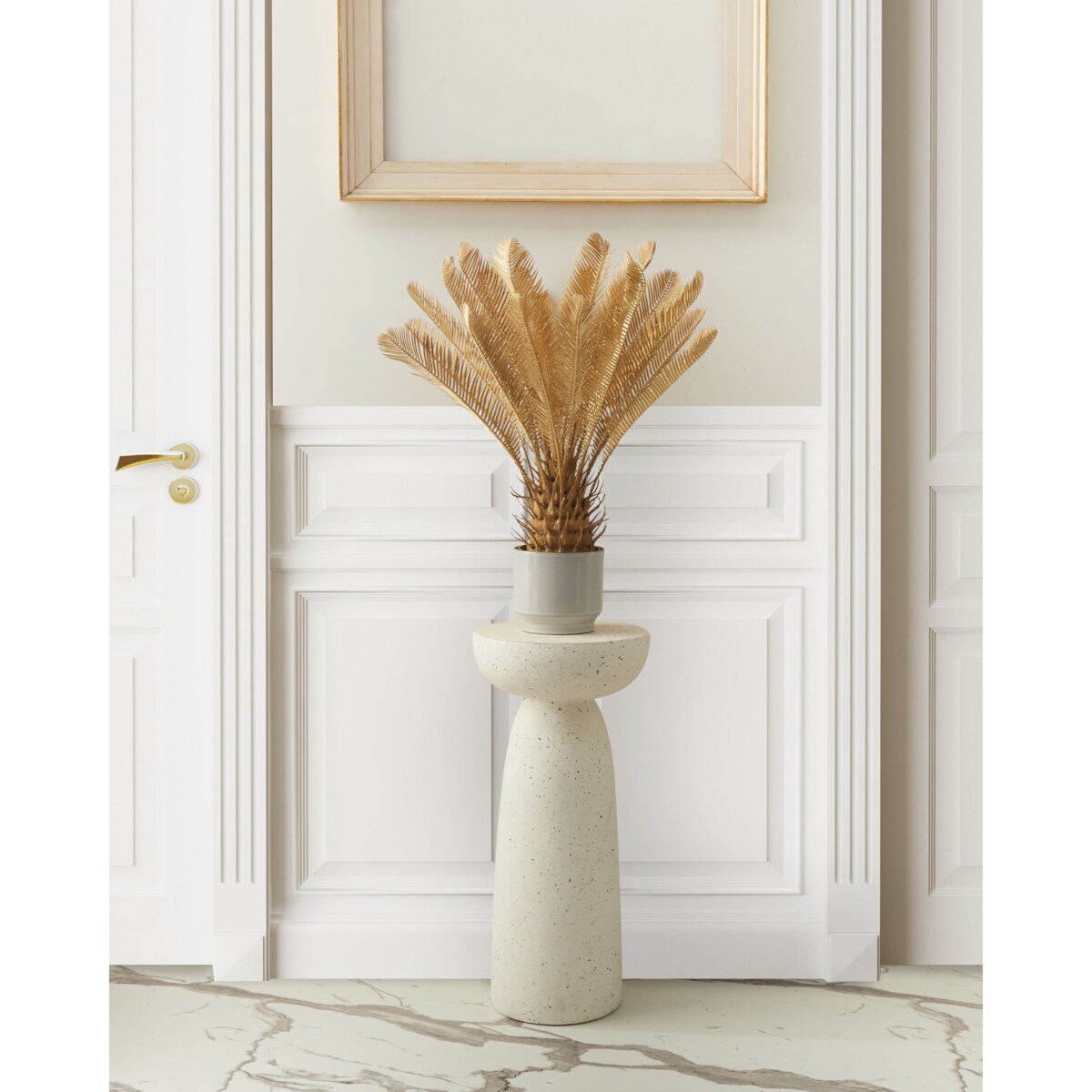 Sztuczna roślina ARECA PALM TREE 70 cm Złoty