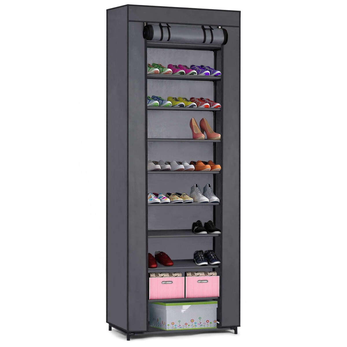 Szafa tekstylna regał na buty duża 10 półek Massido