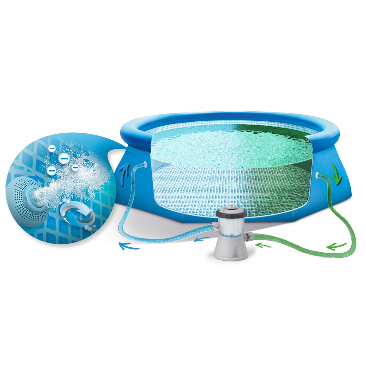 Basen ogrodowy rozporowy Intex 305x61 zestaw 16w1