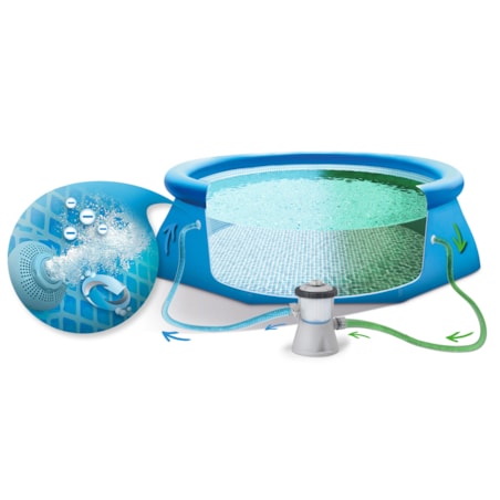 Basen ogrodowy rozporowy Intex 305x61 zestaw 16w1