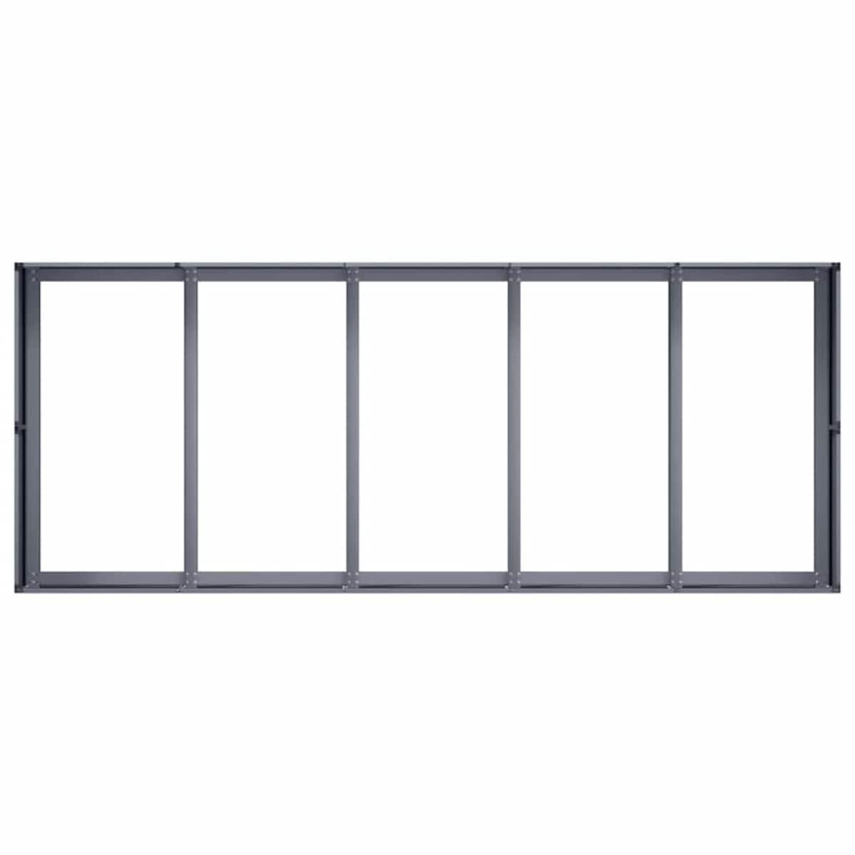 vidaXL Doniczka Antracyt 200x80x40 cm Stal