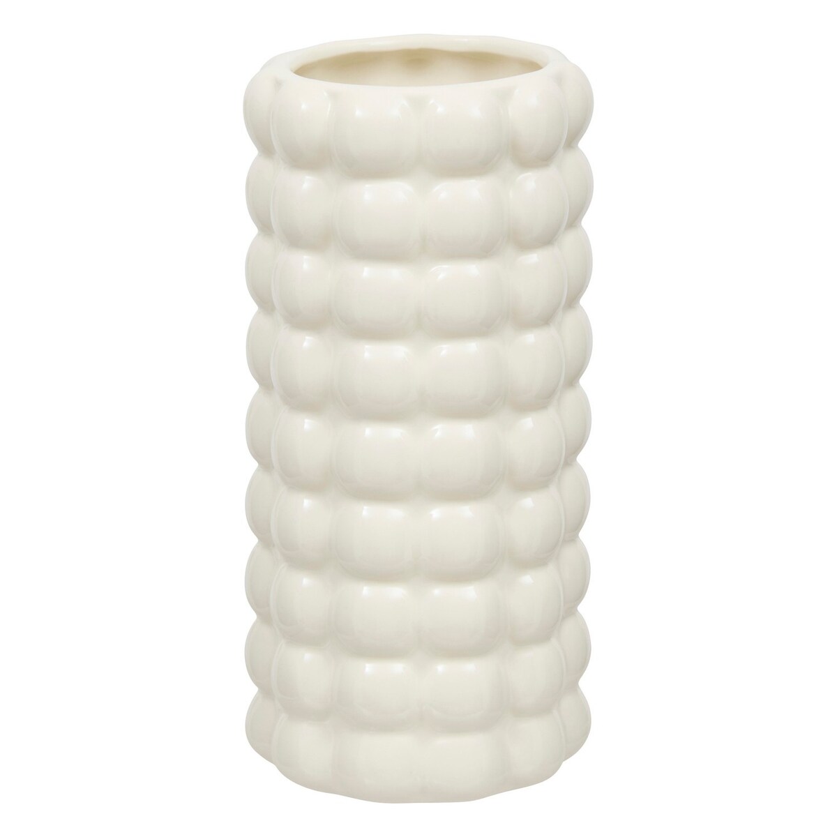 Wazon ceramiczny ecru 23x10,5x10,5 cm BAGEL