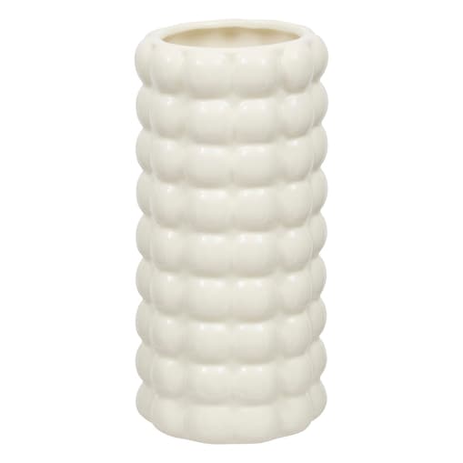 Wazon ceramiczny ecru 23x10,5x10,5 cm BAGEL