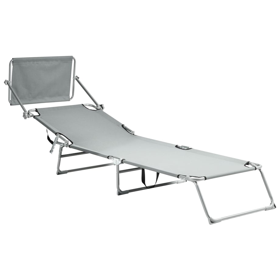 Leżak ogrodowy FOLIGNO Metal Szary