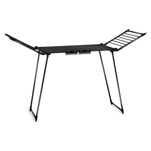 Suszarka na pranie do ubrań bielizny stojąca rozkładana 19m Massido Debora czarna