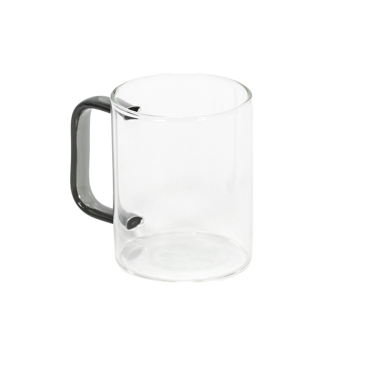 Szklany kubek z barwionym uszkiem, 200 ml