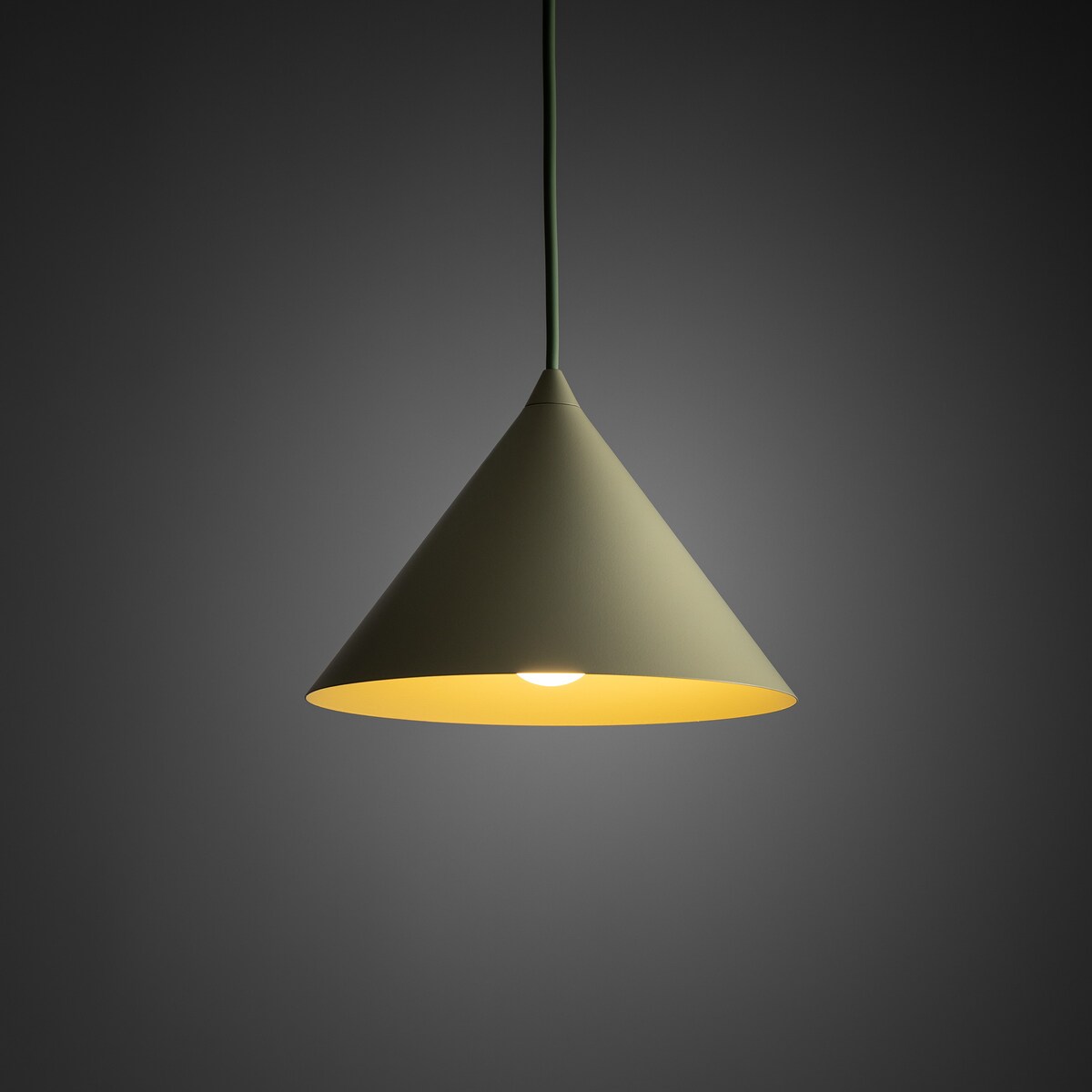Lampa wisząca TK Lighting CONO S PISTACIO 11417 pistacjowa E27 loftowa regulowana wysokość 155 cm