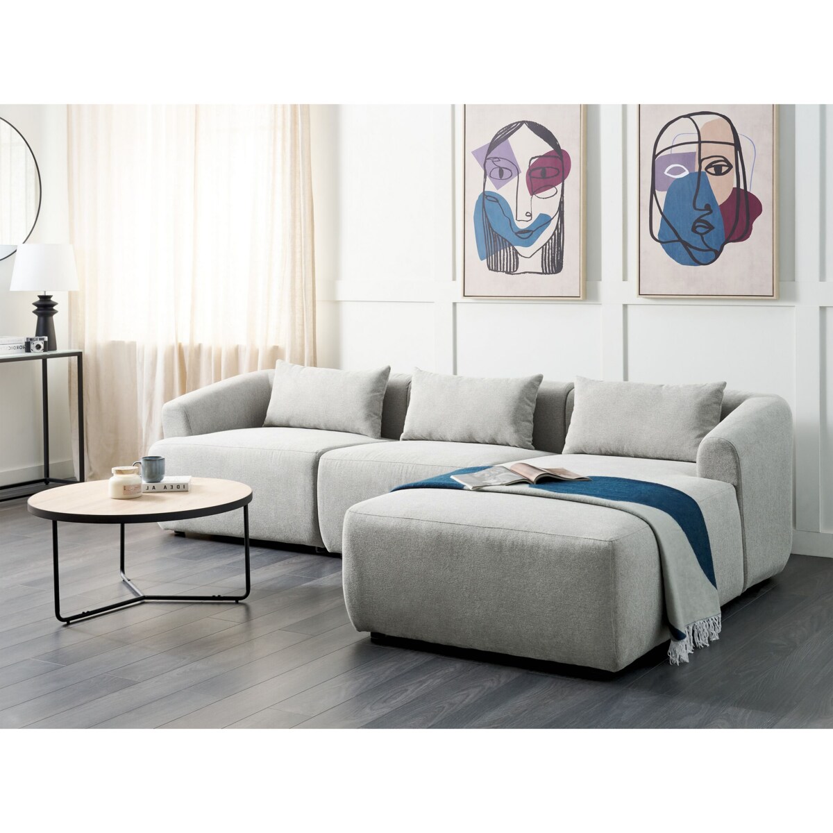 Narożnik lewostronny szary SVANSELE