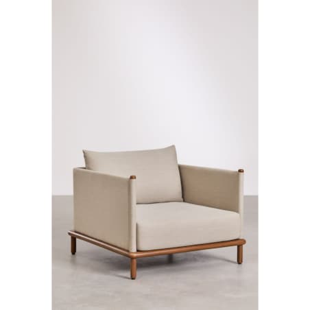 Zestaw ogrodowy: 2 fotele i 2 stoliki kawowe z drewna akacjowego Olivia