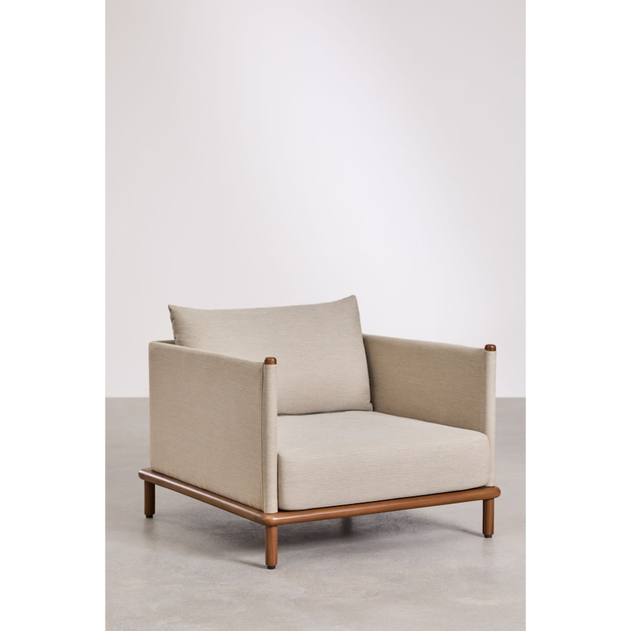 Zestaw ogrodowy: 2 fotele i 2 stoliki kawowe z drewna akacjowego Olivia