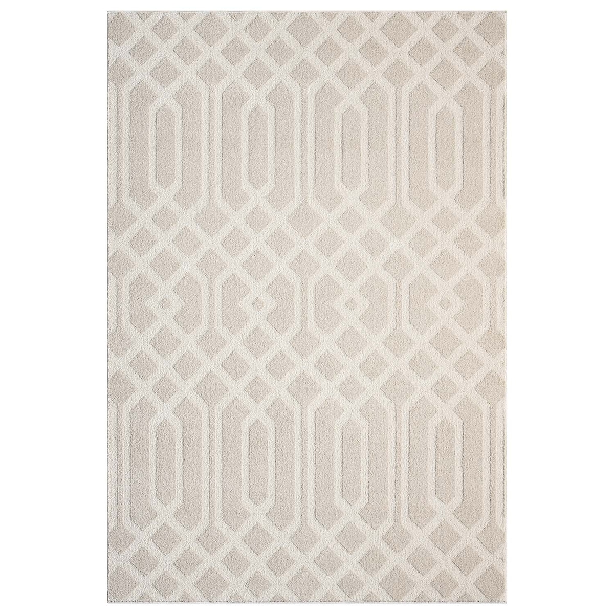 Dywan nowoczesny skandynawski high low Flaire 1380 Beż 80x300