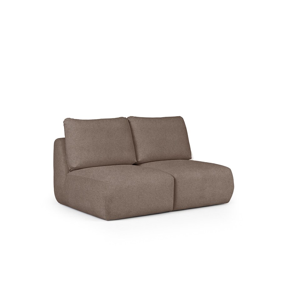Mirel Sofa 2 osobowa bez podłokietników brązowa