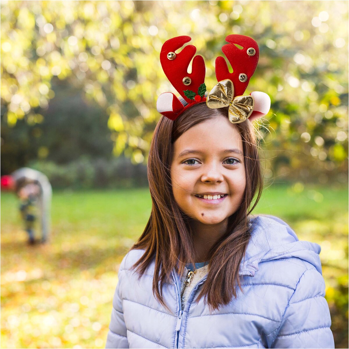 Opaska Na Głowę Rogi Renifera 24X25 Cm Święta Mikołajki Ozdoba Do Włosów Czerwone