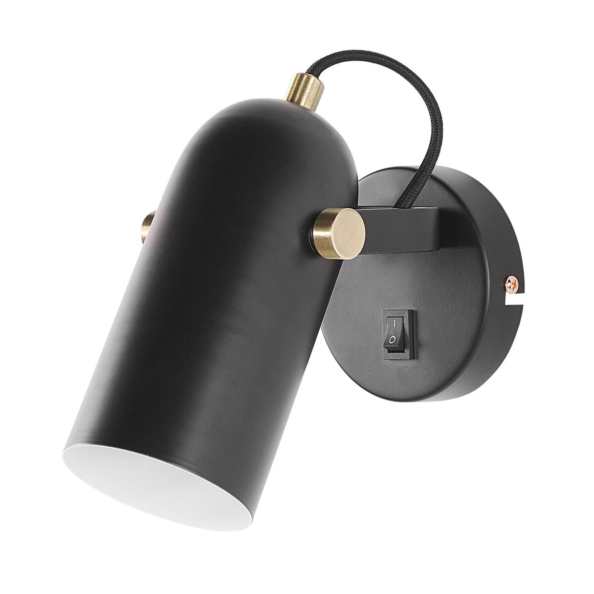 Zestaw 2 lamp spot metalowy czarny TYRIA