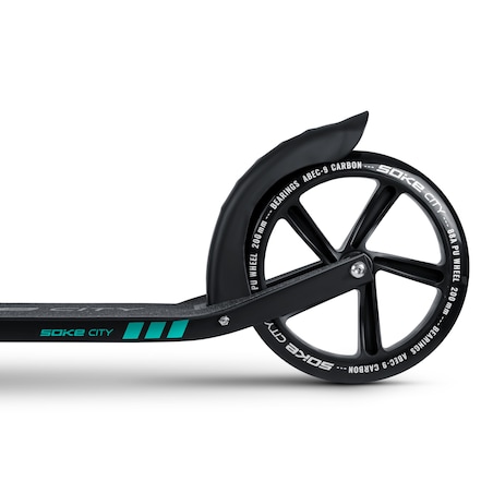 Hulajnoga miejska składana Soke City czarno-turkusowa