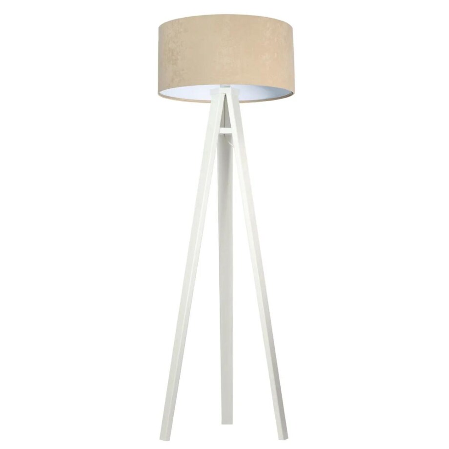 Lampa stojąca HOME 50 beżowa/biała/biała