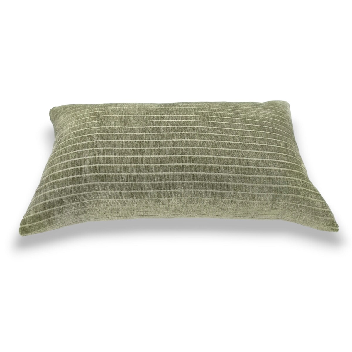 Zielona poduszka dekoracyjna w prążki 30x50 Lines