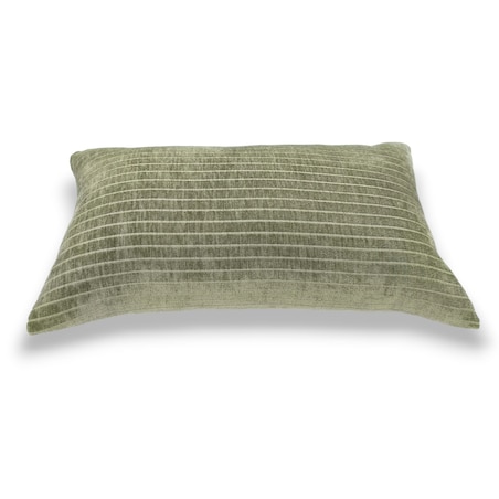 Zielona poduszka dekoracyjna w prążki 30x50 Lines
