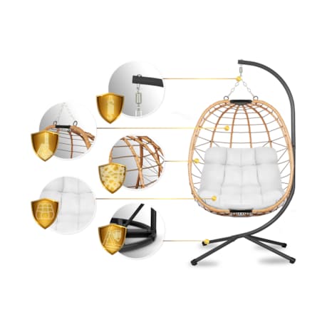 Fotel wiszący kokon ogrodowy składany huśtawka Tihuana Sofotel