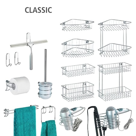 Uchwyt na suszarkę do włosów CLASSIC - stal chromowana, WENKO