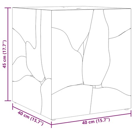 vidaXL Taborety / Stolik kawowy z litego drewna tekowego
