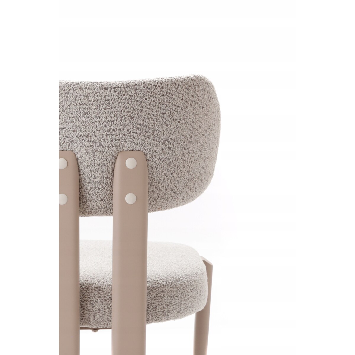 ZESTAW 2 SZTUK Krzesła LUNAR Szary-Kaszmir Tapicerowane Nowoczesne Loft