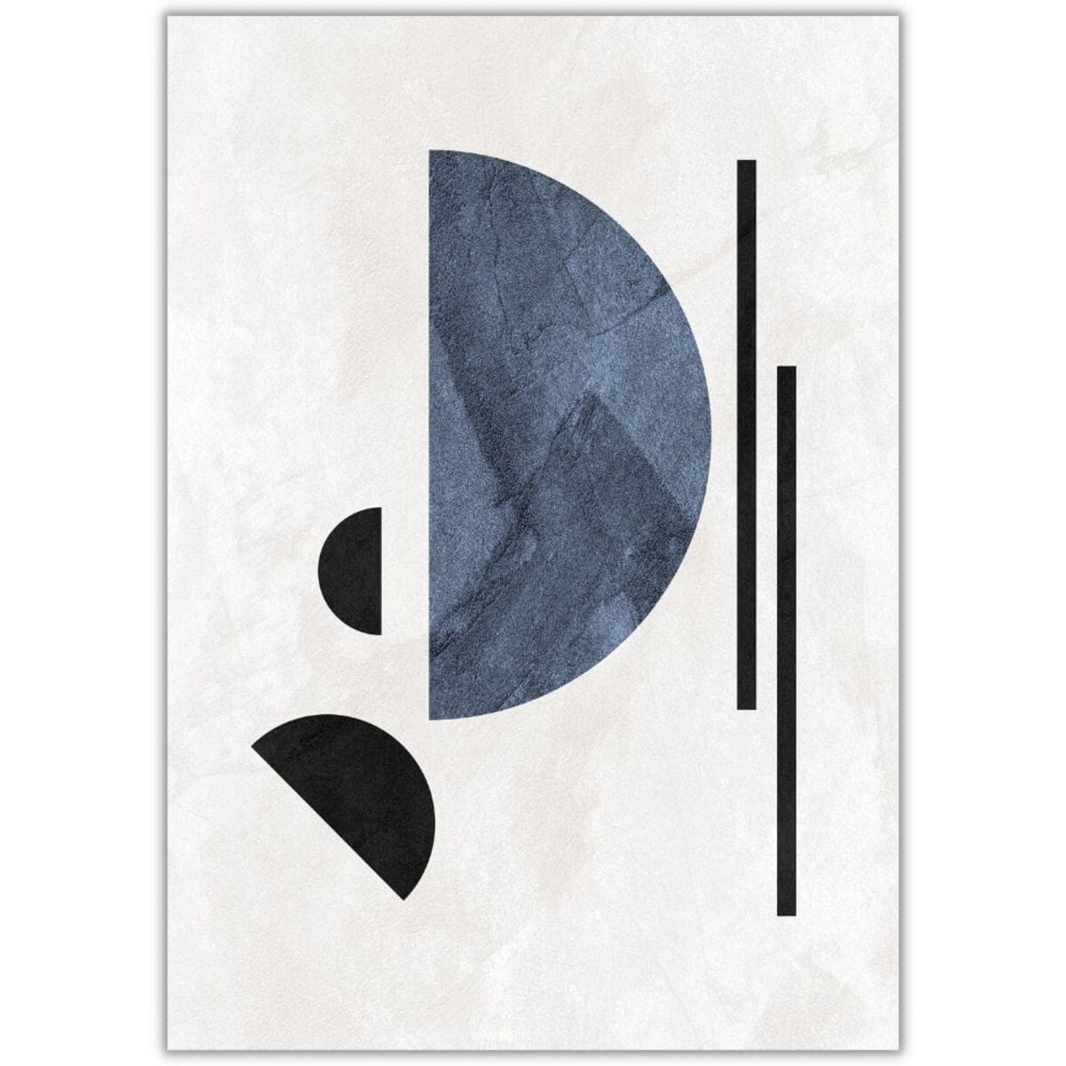 plakat blue geometric 2 30x40 cm