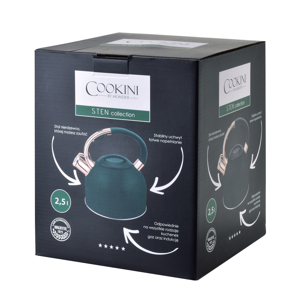 STEN GOLD Czajnik 2,5L COOKINI