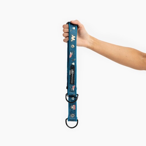 Obroża półzaciskowa SUPER SOFT "Psutomaki" - Szerokość taśmy: 38mm, Rozmiar: L