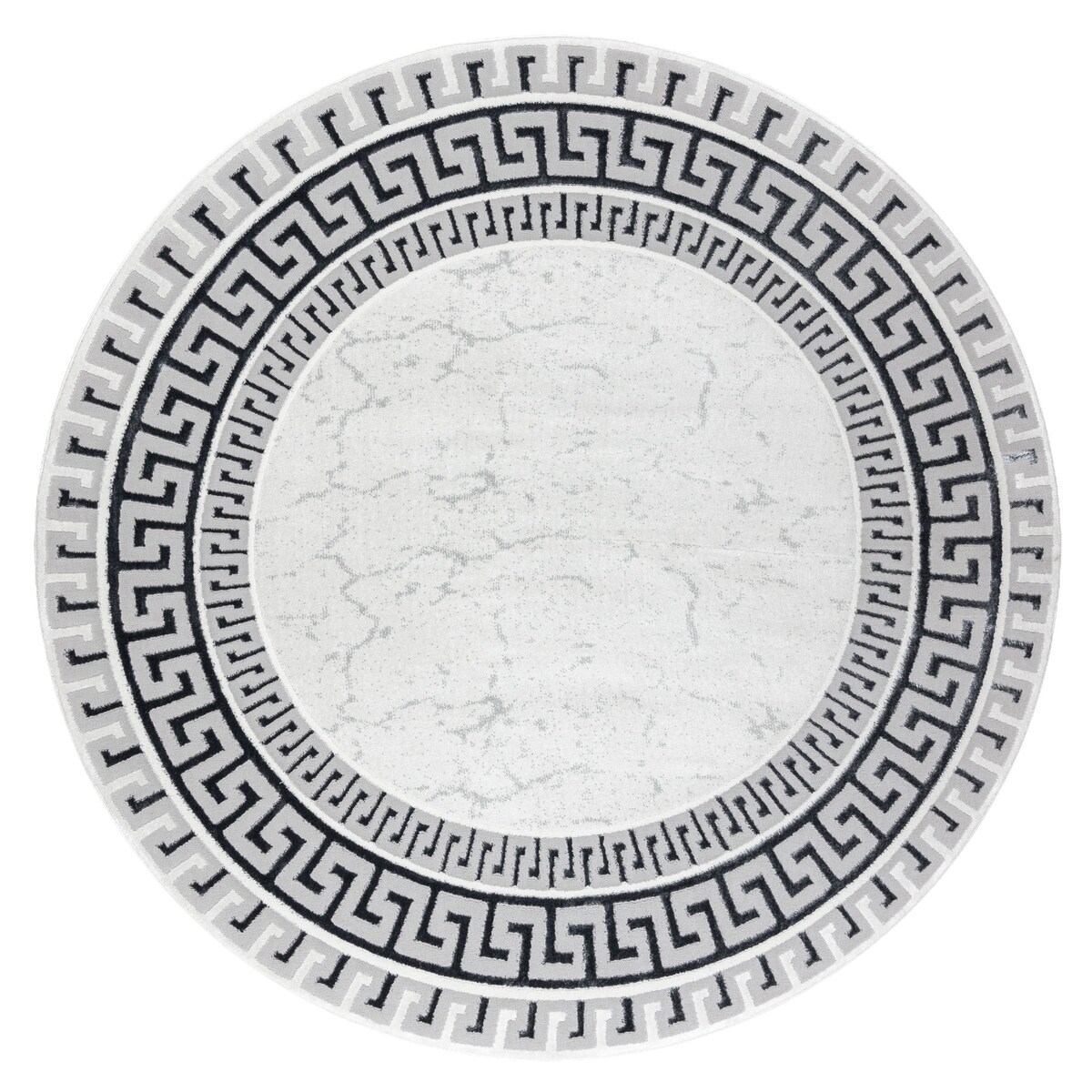 Dywan ALLURE 1960 koło, Grecki klucz, ramka koło 150 cm