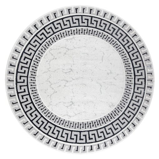 Dywan ALLURE 1960 koło, Grecki klucz, ramka koło 150 cm