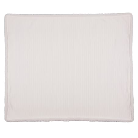 Koc Świąteczny Dekoracyjny Narzuta Na Łóżko 150X125 Cm Ozdoba Ciepły Biały