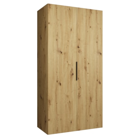 Szafa uchylna otwierana MARBELLA 1 100 wys. 202 cm Artisan + u. Czarny