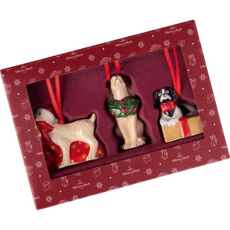 Zestaw 3 ozdób choinkowych Pieski Nostalgic Ornaments Villeroy & Boch