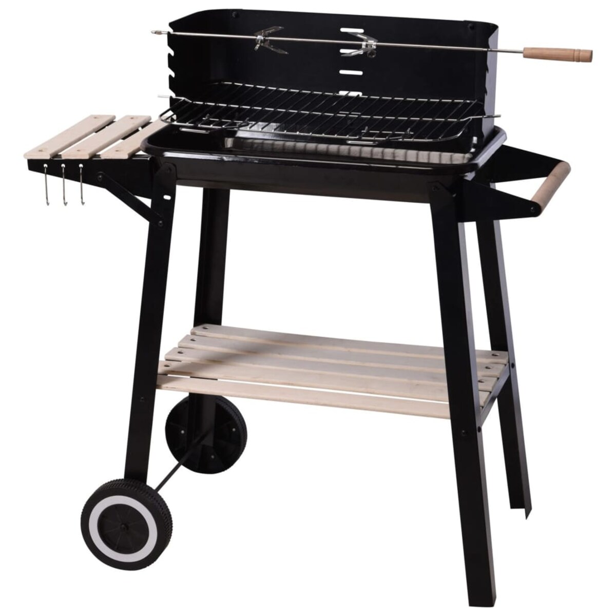 ProGarden Grill węglowy, 86,5 cm, czarny
