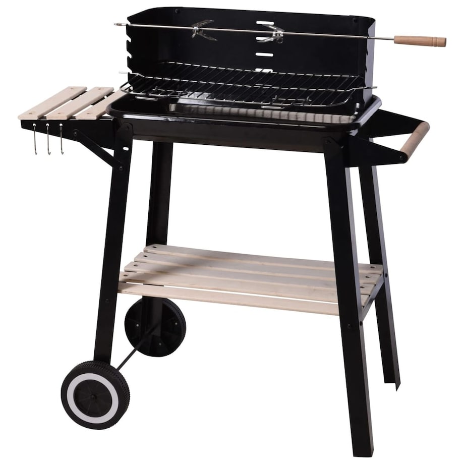 ProGarden Grill węglowy, 86,5 cm, czarny