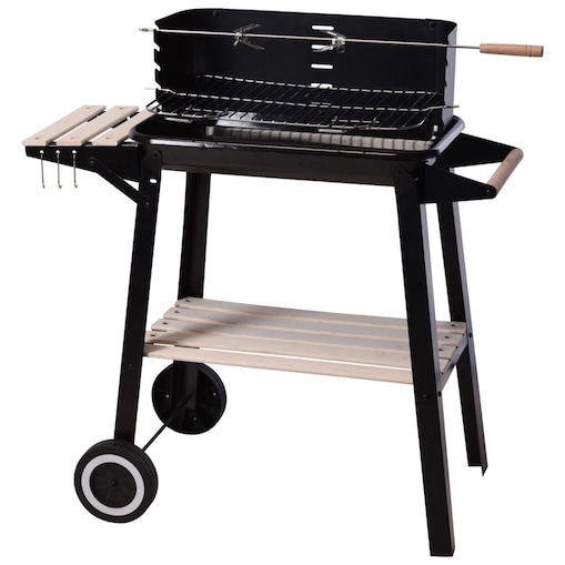 ProGarden Grill węglowy, 86,5 cm, czarny
