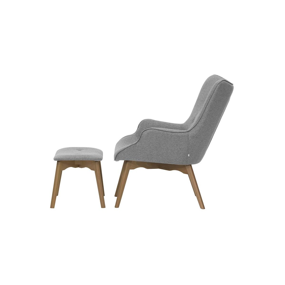 Fotel uszak z podnóżkiem Ducon-Malmo 90