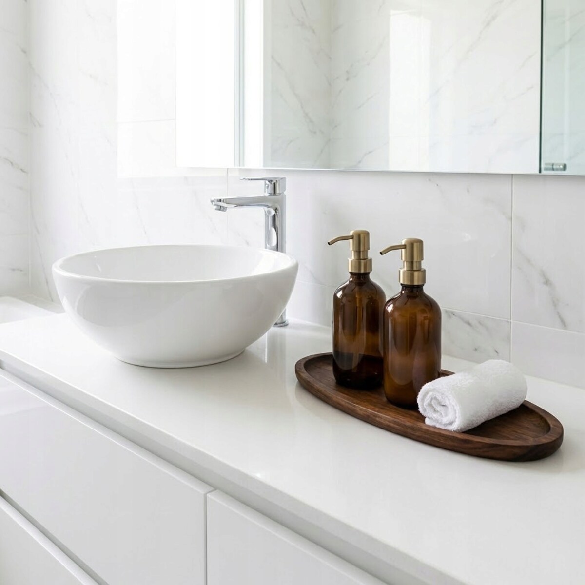 TACKA TACA DŁUGA 30cm KUCHENNA DREWNIANA NA NACZYNIA KLUCZE BOHO DO SALONU