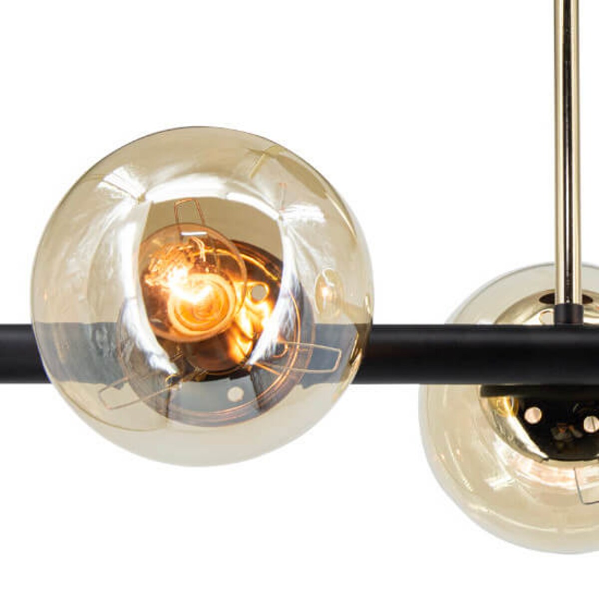 Sufitowa lampa potrójna Otis 3010/3 BL TR kule złota czarna