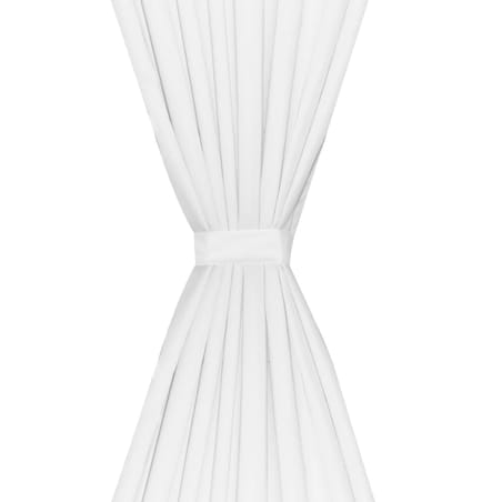 vidaXL Podwójne zasłony zaciemniające, 2 szt., 140 x 245 cm, białe